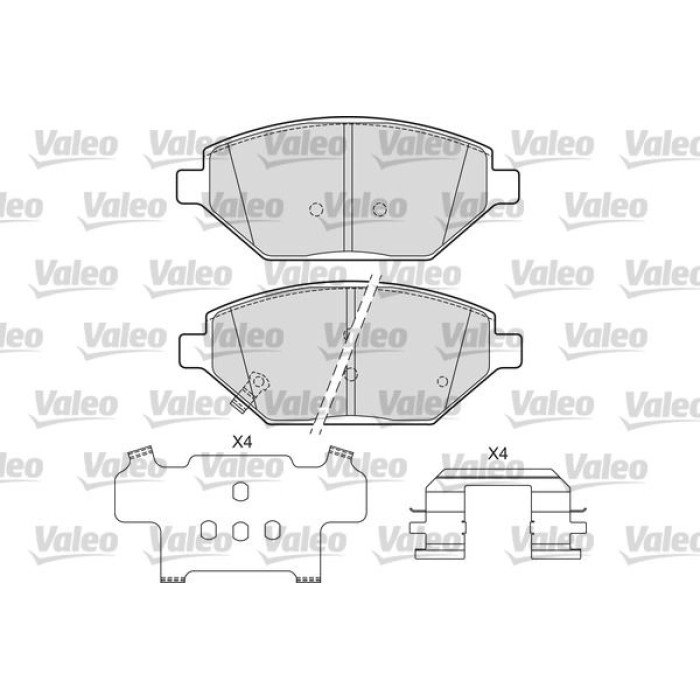 Valeo Bremsbelagsatz 601686 Valeo Bremsbelagsatz 601686