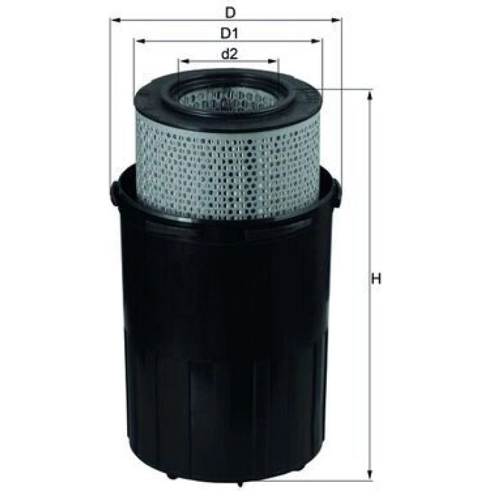 MAHLE Luftfilter LX 388 MAHLE Luftfilter LX 388