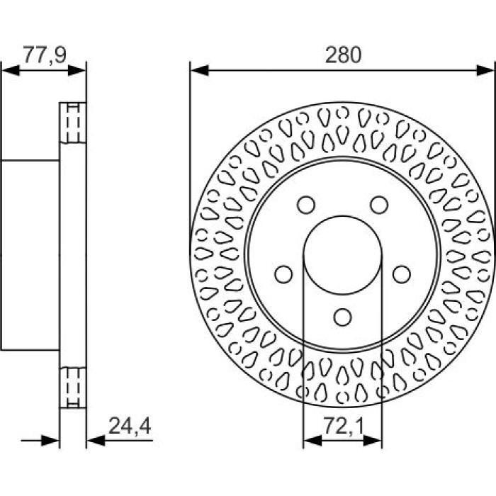 Bosch Bremsscheibe 0 986 479 U00