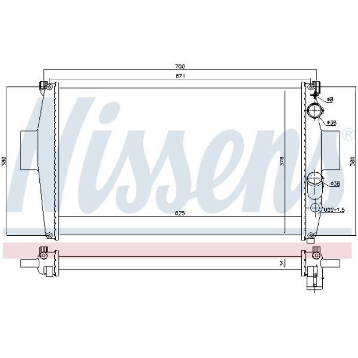 Nissens Wasserkühler PKW 63328