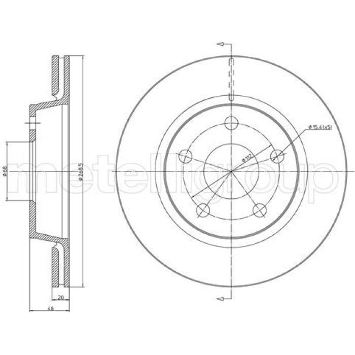 Cifam Bremsscheibe 800-1734C