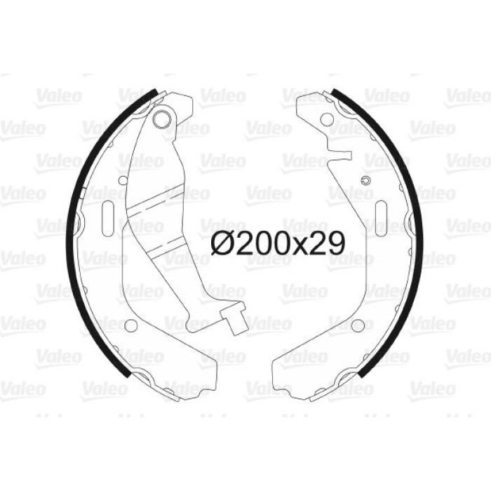 Valeo Bremsbacken 564102 Valeo Bremsbacken 564102