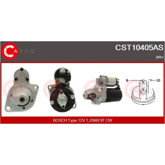 CASCO Anlasser CST10405AS CASCO Anlasser CST10405AS