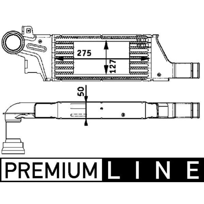 MAHLE Ladeluftkühler CI 61 000P MAHLE Ladeluftkühler CI 61 000P