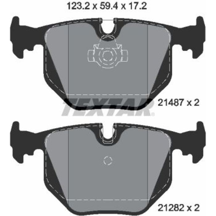 Textar Bremsbelagsatz 2148701 Textar Bremsbelagsatz 2148701