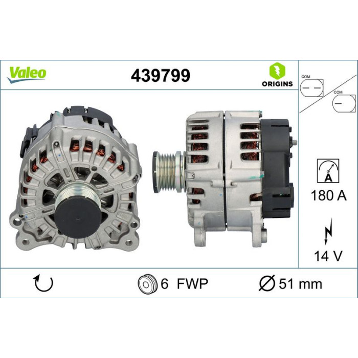 Valeo Lichtmaschine 439799 Valeo Lichtmaschine 439799