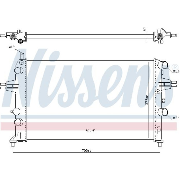 Nissens Wasserkühler PKW 63091