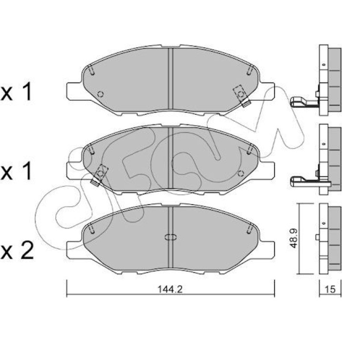 CIFAM Bremsbelagsatz, Scheibenbremse 822-811-0