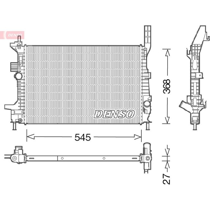 Denso Motorkühler DRM10028 Denso Motorkühler DRM10028