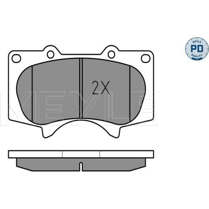 025 240 2417/PD MEYLE Bremsbelagsatz Toyota Land Cruiser 03-/Pajero 07