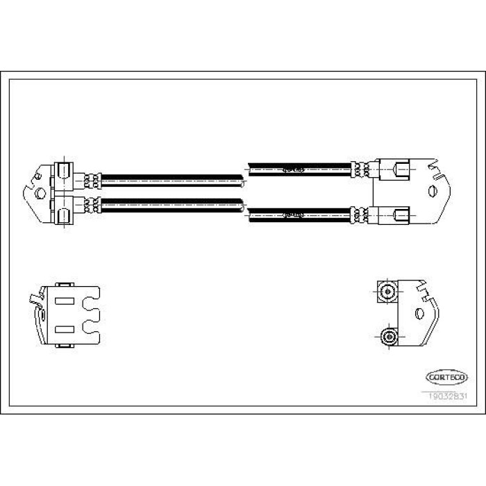 Corteco Bremsschlauch 19032831 Corteco Bremsschlauch 19032831