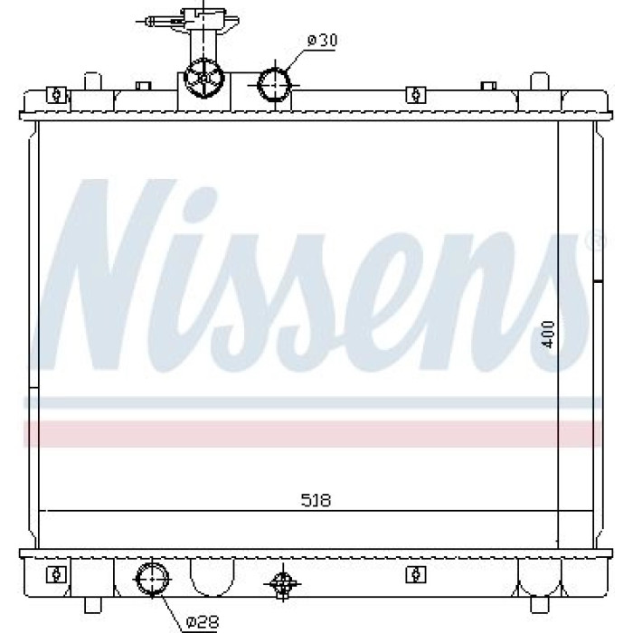 Nissens Wasserkühler PKW 641758 Nissens Wasserkühler PKW 641758