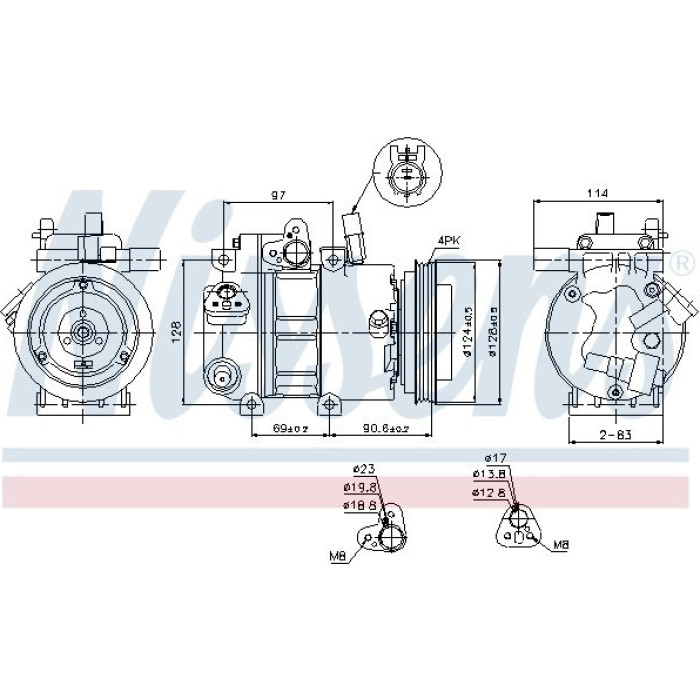Nissens Klimakompressor PKW 89296 Nissens Klimakompressor PKW 89296