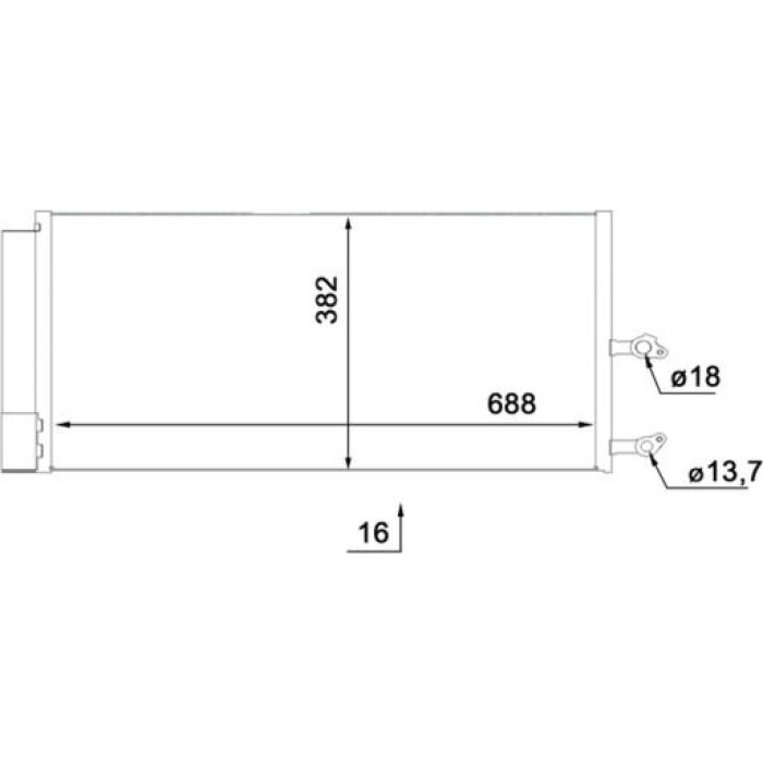 MAHLE Kondensator, Klimaanlage AC 890 000S MAHLE Kondensator, Klimaanlage AC 890 000S