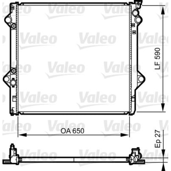 Valeo Motorkühler 735569 Valeo Motorkühler 735569