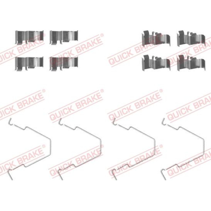 Quick Brake Montagesatz für Bremsbeläge 109-1652 Quick Brake Montagesatz für Bremsbeläge 109-1652