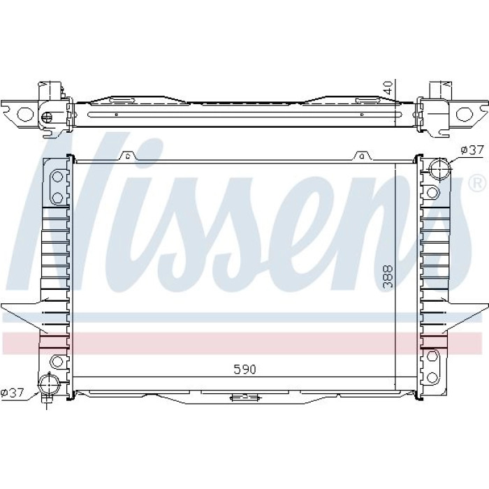 Nissens Wasserkühler PKW 65536A Nissens Wasserkühler PKW 65536A