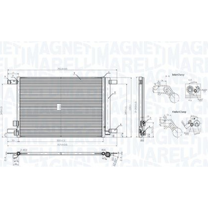 Magneti Marelli Klimakondensator BC964 Magneti Marelli Klimakondensator BC964