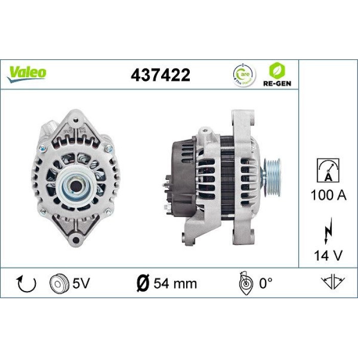 Valeo Lichtmaschine 437422 Valeo Lichtmaschine 437422