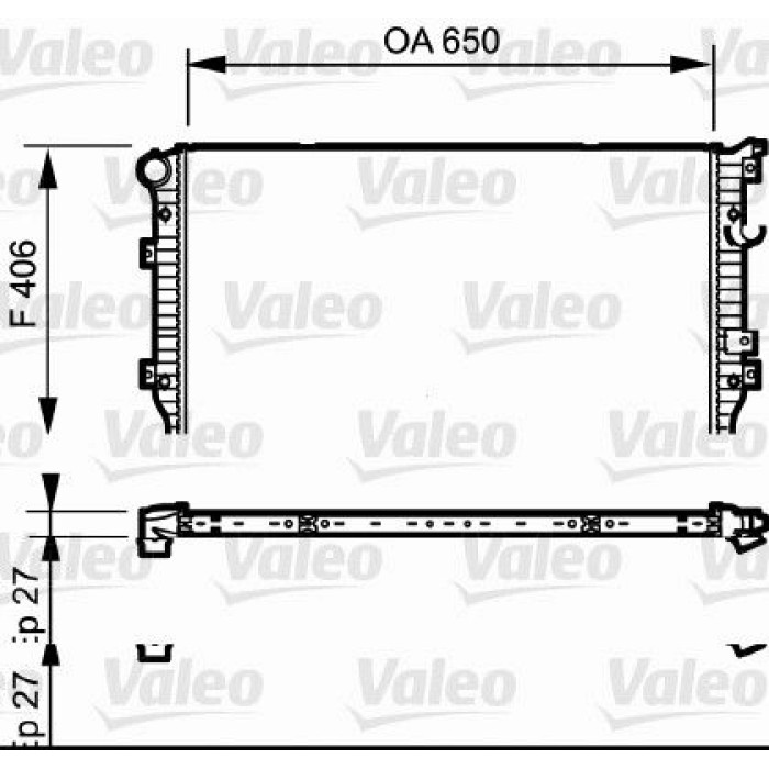 Valeo Motorkühler 735133 Valeo Motorkühler 735133