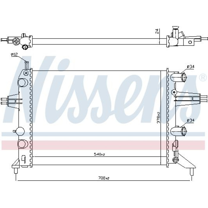 Nissens Wasserkühler PKW 63016 Nissens Wasserkühler PKW 63016