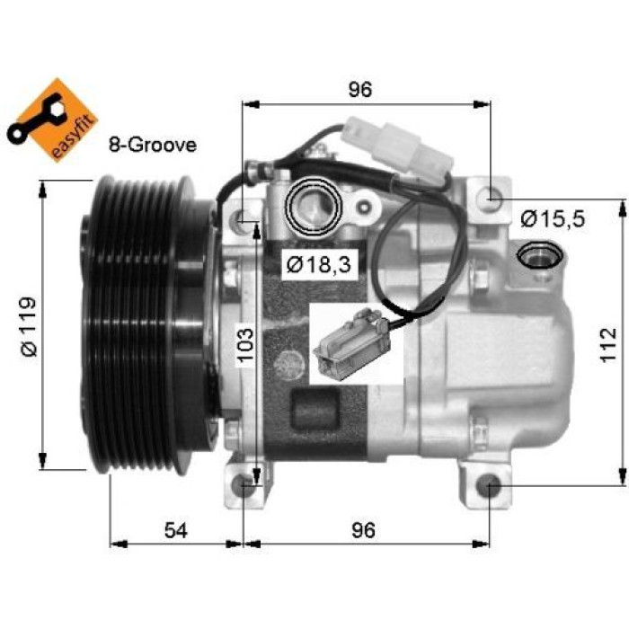 NRF Kompressor 32688G NRF Kompressor 32688G