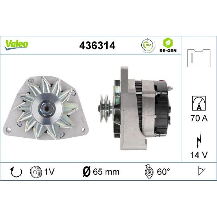 Valeo Lichtmaschine 436314 Valeo Lichtmaschine 436314