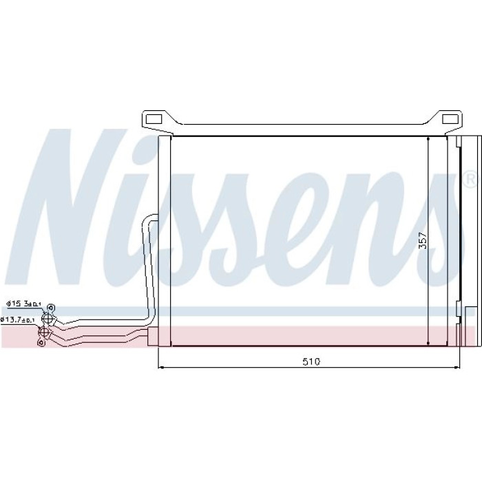 Nissens Klimakondensator PKW 94615 Nissens Klimakondensator PKW 94615