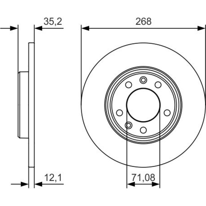 Bosch Bremsscheibe 0 986 479 C24 Bosch Bremsscheibe 0 986 479 C24