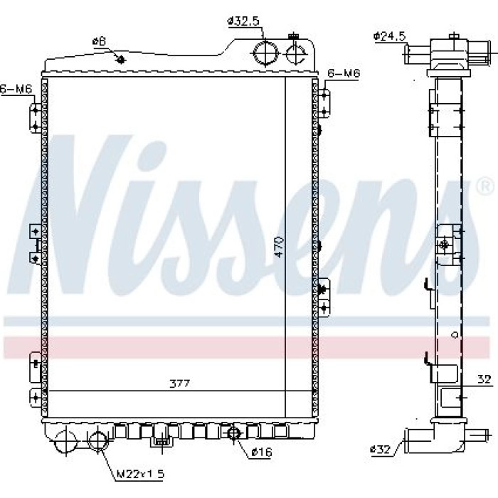 Nissens Wasserkühler PKW 60442 Nissens Wasserkühler PKW 60442