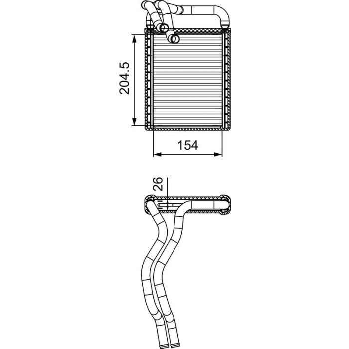 Valeo Wärmetauscher 812441 Valeo Wärmetauscher 812441
