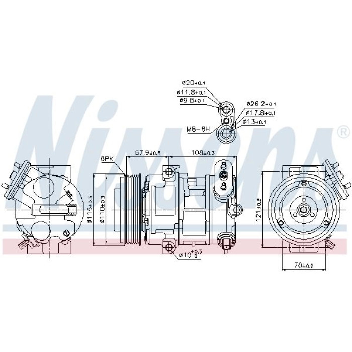 Nissens Klimakompressor PKW 89126 Nissens Klimakompressor PKW 89126
