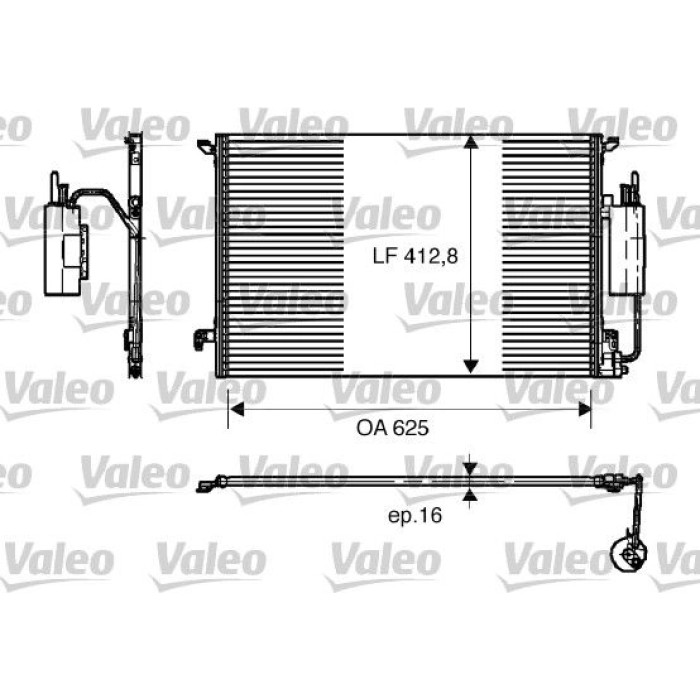 Valeo Klimakondensator 818175 Valeo Klimakondensator 818175