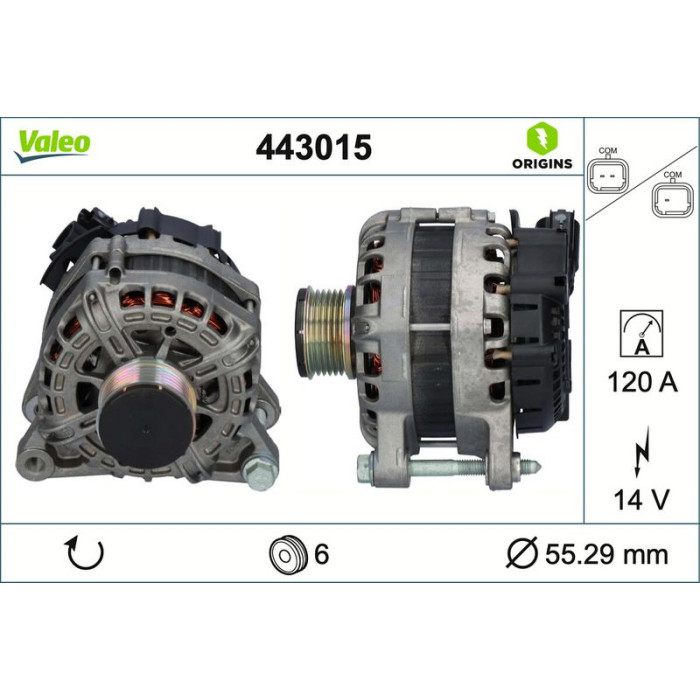 Valeo Lichtmaschine 443015 Valeo Lichtmaschine 443015