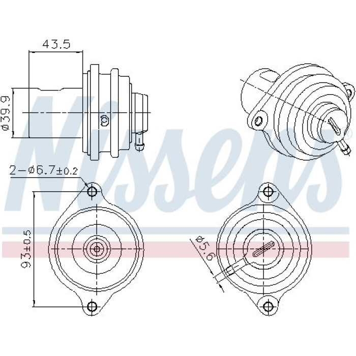 Nissens AGR-Ventil 98472 Nissens AGR-Ventil 98472