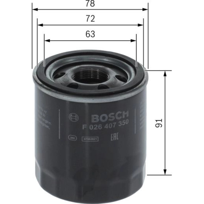 Bosch Ölfilter F 026 407 350 Bosch Ölfilter F 026 407 350