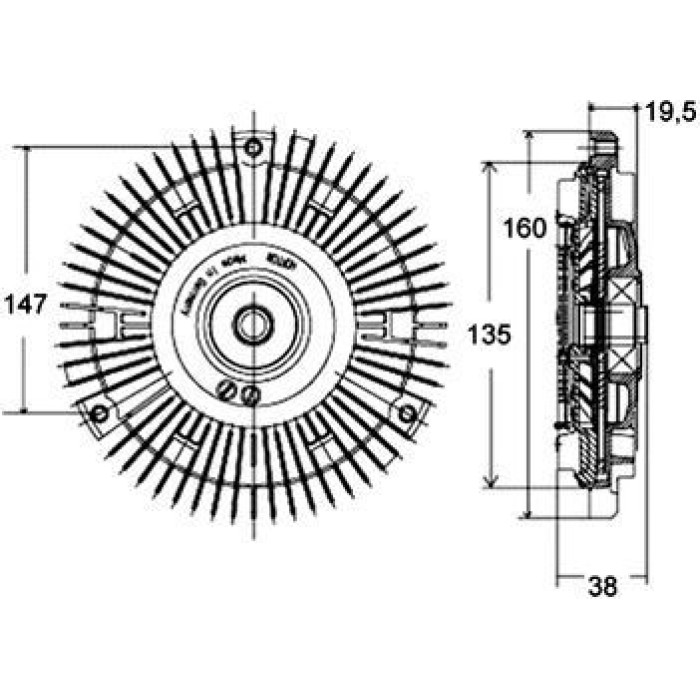 MAHLE Kupplung, Kühlerlüfter CFC 130 000P MAHLE Kupplung, Kühlerlüfter CFC 130 000P