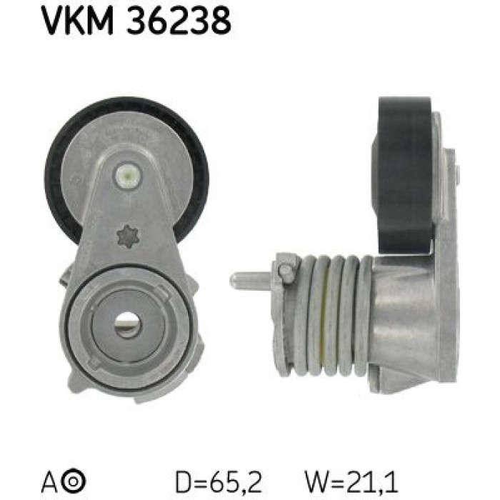 SKF Keilrippenriemen-Spannrolle VKM 36238 SKF Keilrippenriemen-Spannrolle VKM 36238