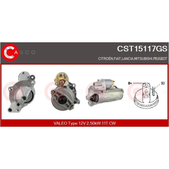 CASCO Anlasser CST15117GS CASCO Anlasser CST15117GS