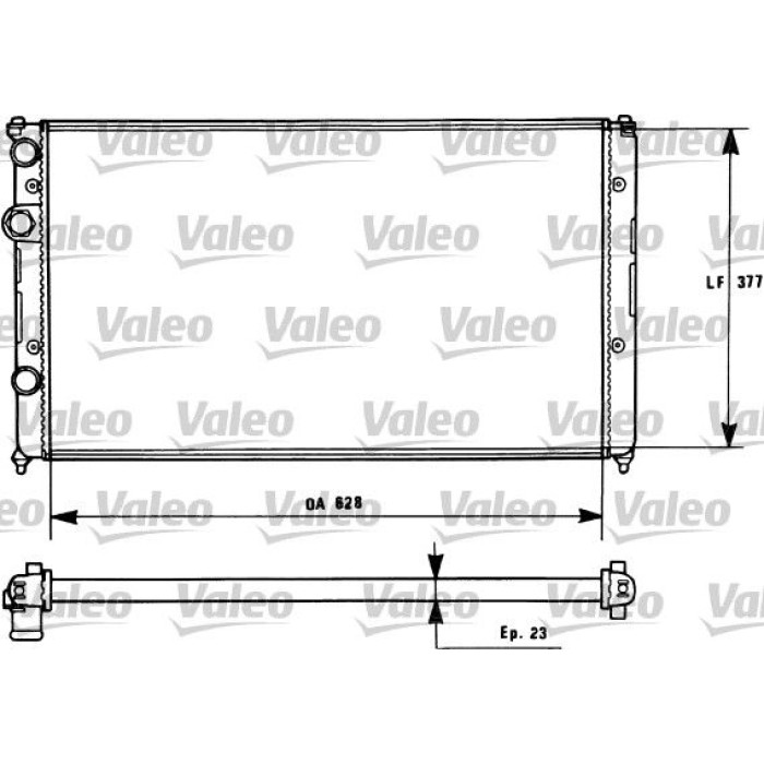 Valeo Motorkühler 731268 Valeo Motorkühler 731268
