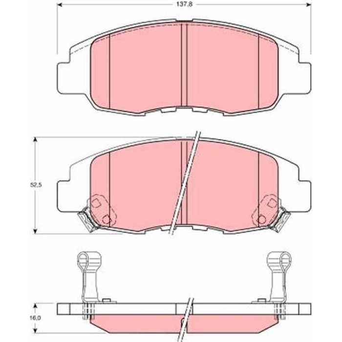 TRW Bremsbeläge GDB3144