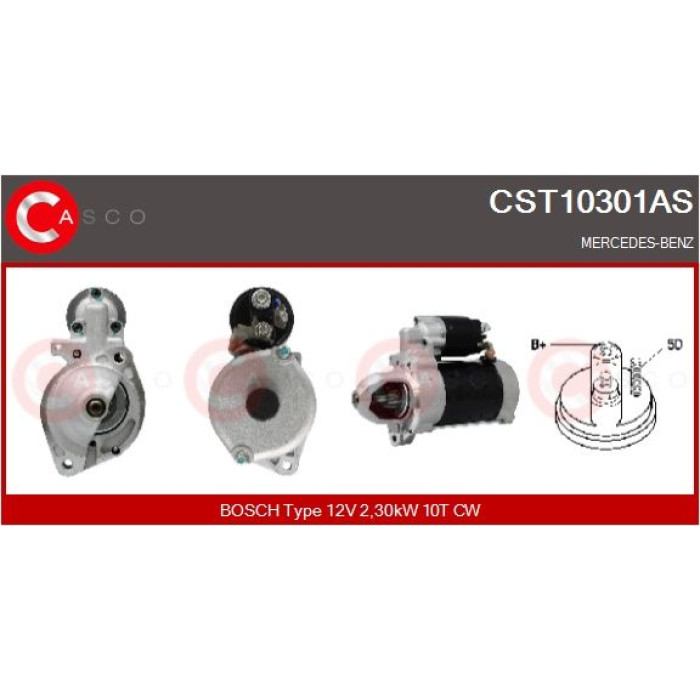 CASCO Anlasser CST10301AS CASCO Anlasser CST10301AS
