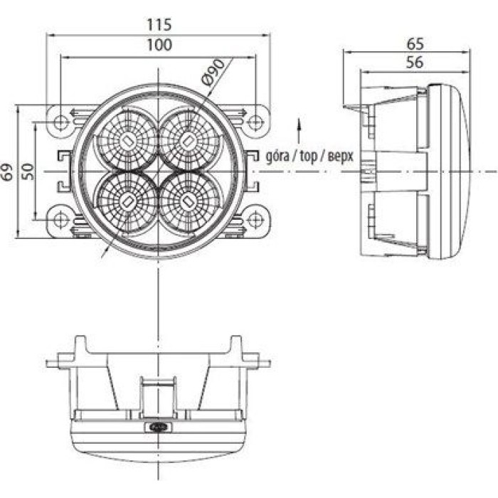 LAQ010 Magneti Marelli Tagfahrleuchtensatz LAQ010