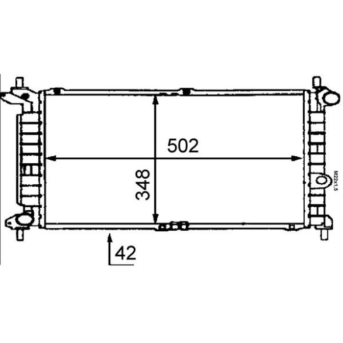 MAHLE Kühler, Motorkühlung CR 443 000S MAHLE Kühler, Motorkühlung CR 443 000S