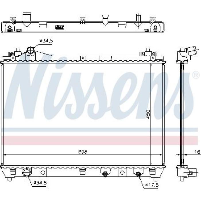 Nissens Wasserkühler PKW 64201 Nissens Wasserkühler PKW 64201