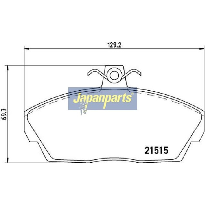 Japanparts Bremsbeläge PA-L13AF Japanparts Bremsbeläge PA-L13AF