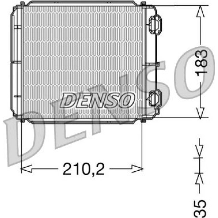 Denso Wärmetauscher DRR23018 Denso Wärmetauscher DRR23018