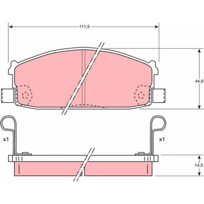 TRW Bremsbeläge GDB1020