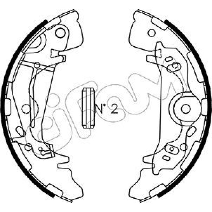 CIFAM Bremsbackensatz 153-181 CIFAM Bremsbackensatz 153-181