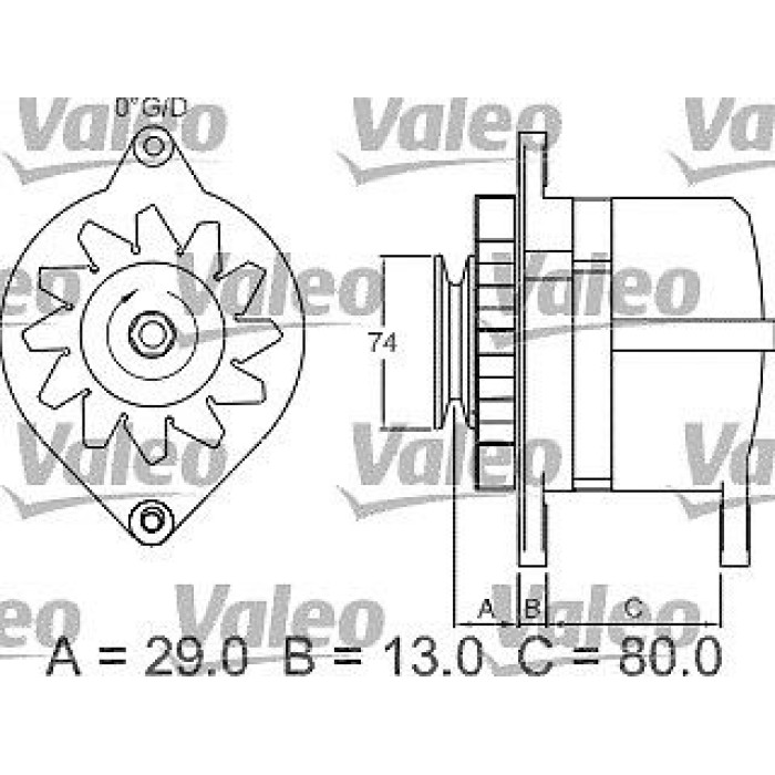 Valeo Lichtmaschine 436506 Valeo Lichtmaschine 436506